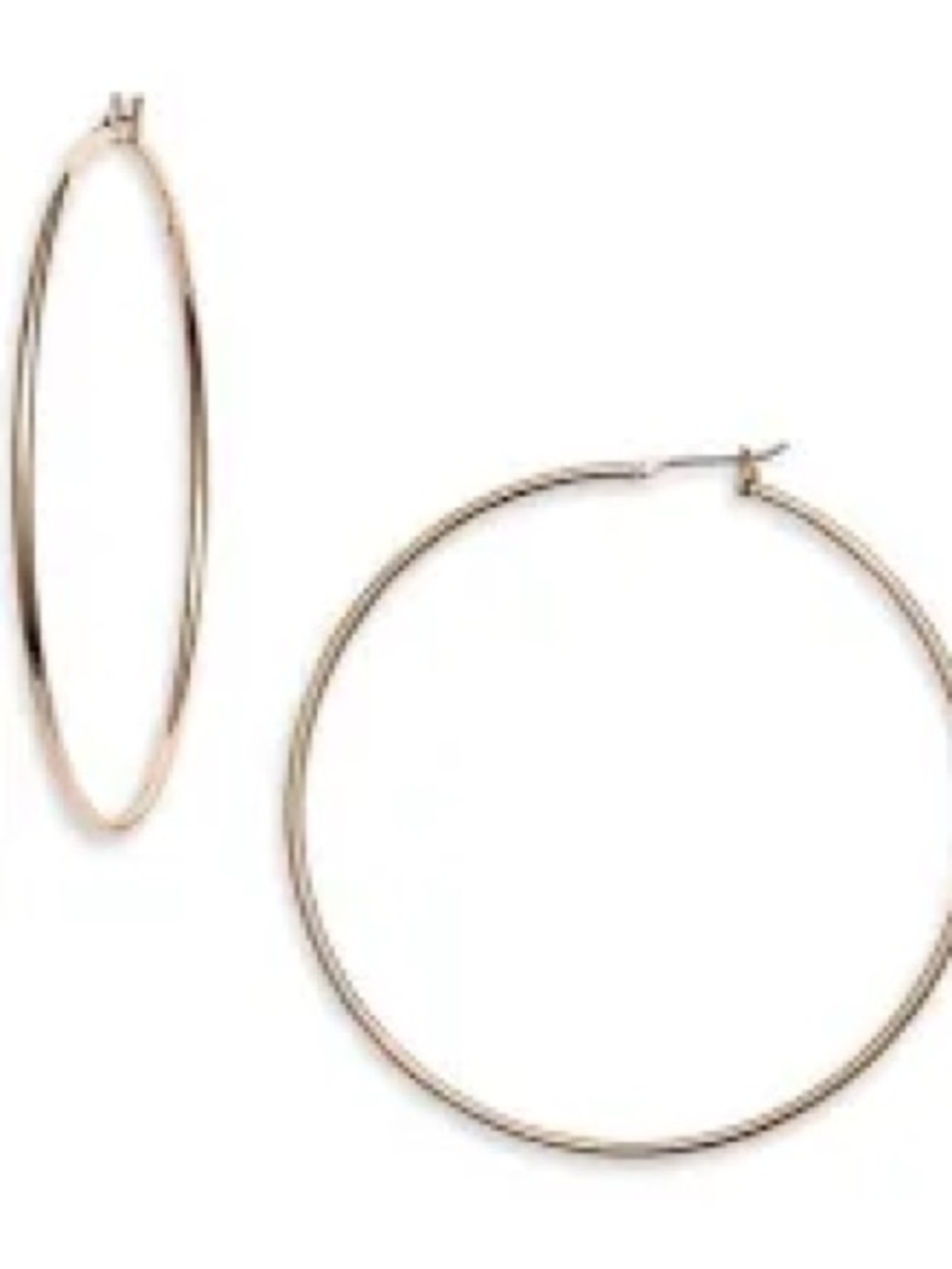 Classic Gold Hoop Earrings - Women's Jewelry